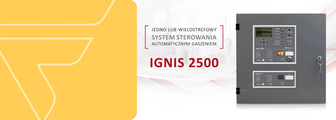 Centrala automatycznego gaszenia POLON-ALFA IGNIS 2500, charakterystyka