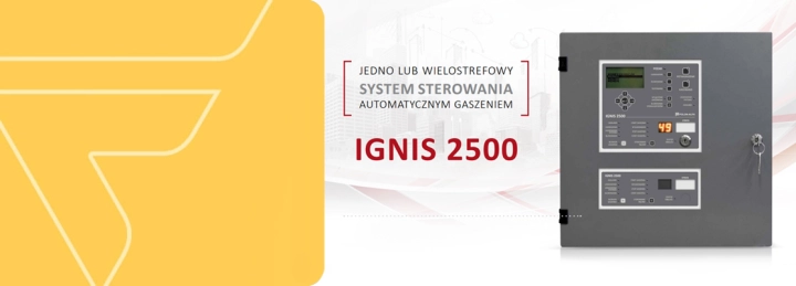 Centrala automatycznego gaszenia POLON-ALFA IGNIS 2500, charakterystyka