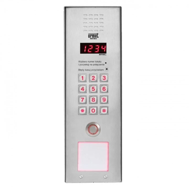 1052/106VD Matibus SE Urmet Cyfrowy panel zewnętrzny Vertical, z klawiaturą i czytnikiem DALLAS