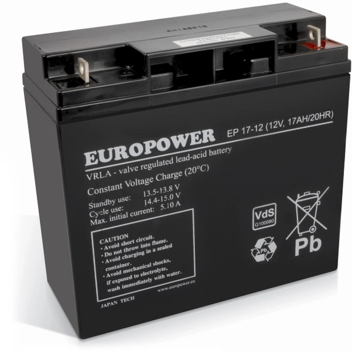 Akumulator EP 17-12 EUROPOWER 12V 17AH