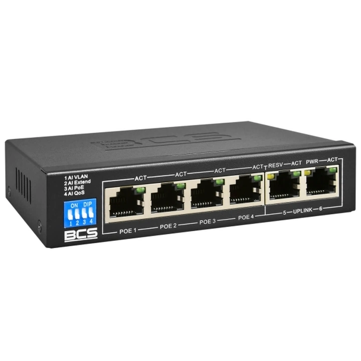 Switch 4x PoE BCS-B-SP0402