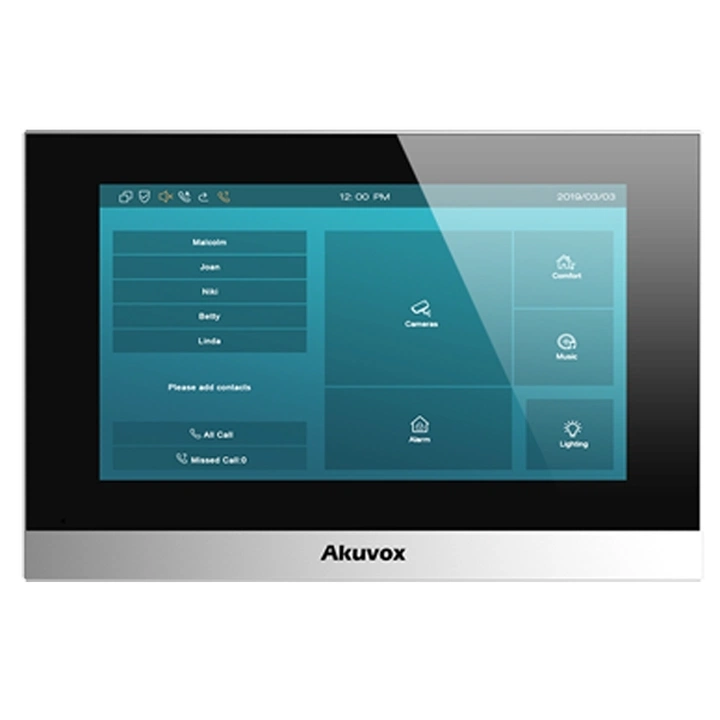 C315S AKUVOX Monitor 7 cali, wideodomofon IP, BLACK