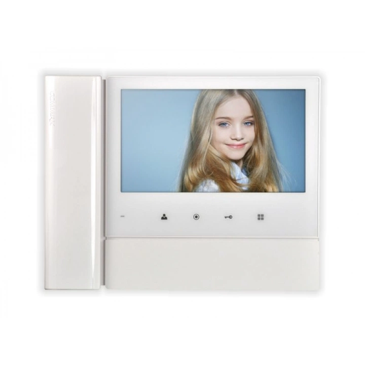 CDV-70N2(DC) WHITE COMMAX Monitor kolorowy 7 cali z funkcją interkomu oraz obsługą dwóch wejść
