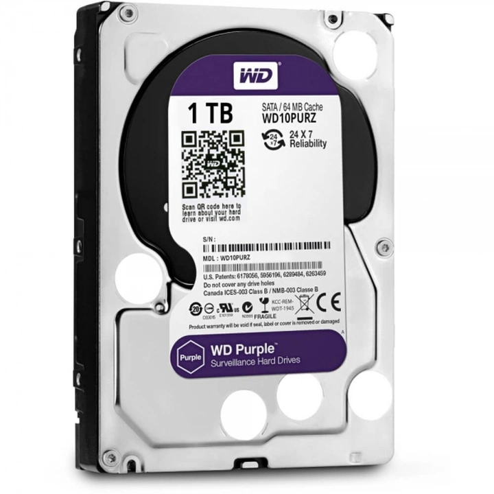 Dysk HDD 1TB WD Purple, WD11PURZ Western Digital