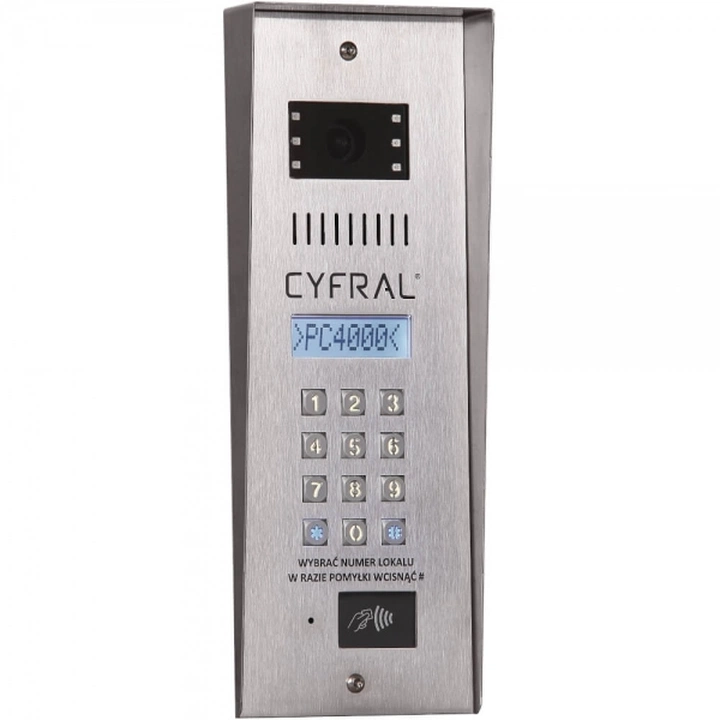 PC-4000RVE CYFRAL Panel zewnętrzny z kamerą i elektroniką
