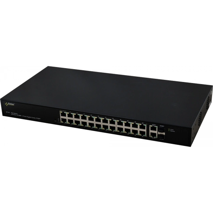 SF124 PULSAR Switch 26-portowy, 24 porty PoE, SFP