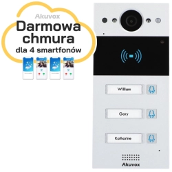 AKUVOX R20BX3 Panel zewnętrzny 3 rodzinny, wideodomofon IP