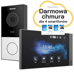 E12W+S563W Wideodomofon IP Wi-Fi, zestaw jednorodzinny Akuvox