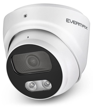 EVERMAX EVX-IP8D01-IRW-Ai-W Kamera IP kopułkowa biała 8Mpx 2.8mm IR 40m AI IP67 mikrofon