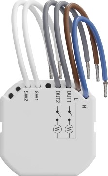 Smart 2-CH Relay PM SATEL Bezprzewodowy sterownik 230V AC ASW-220 z pomiarem mocy