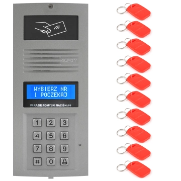 OP-255R P Optima ELFON Panel z czytnikiem RFID, popiel