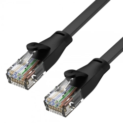 C1811GBK UNITEK Przewód patchcord UTP płaski kat. 6, 3 metry