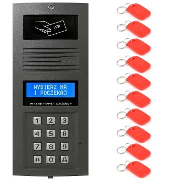OP-MA765R G Optima ELFON Panel MASTER z czytnikiem RFID, grafit