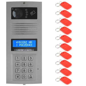 OP-SL255RC HR P Optima ELFON SLAVE Panel wideodomofonu 700 linii z czytnikiem RFID, popiel