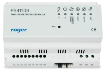 PR411DR ROGER Kontroler dostępu w obudowie na szynę DIN z zasilaczem 1.5A