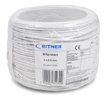 Przewód YTDY BiTprotect 4x0,5mm BITNER 100mb / LA0051