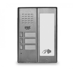 5025/3D-RF Urmet Panel rozmówny, 3 przyciski wywołania, czytnik zbliżeniowy, moduł informacyjny