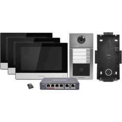 KIS-604 3-Villa B (F) HIKVISION Zestaw wideodomofonowy