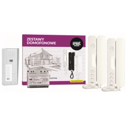 6025/402-RF-N URMET Zestaw domofonowy z czytnikiem RFID i dwoma przyciskami wywołania, natynkowy