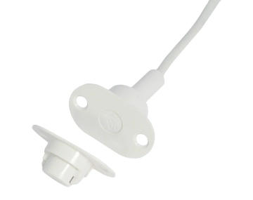 MC 340-S12 ALARMTECH Kontaktron magnetyczny z zestawem kołnierzy montażowych