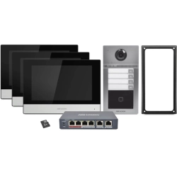 KIS-604 3-Villa B (S) HIKVISION Zestaw wideodomofonowy