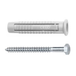 910FXK CELO Kołek uniwersalny FX 10 z wkrętem 7x65mm 25 szt.