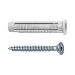 96FXSZ CELO Kołek uniwersalny FX 6 z wkrętem 4,5x45mm 50 szt.