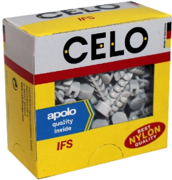 96IFS CELO Kołki wciskane 6x30mm otwór 5.5mm z małą główką do montażu opaski kablowej 100 szt.