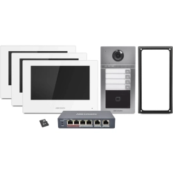 KIS-604 3-Villa W (S) HIKVISION Zestaw wideodomofonowy