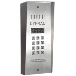 PC-3000RE INOX CYFRAL Cyfrowy panel rozmówny, wąski, czytnik RFID, moduł elektroniki CC2000