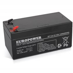 Akumulator EP 3,6-12 EUROPOWER 12V 3.6AH