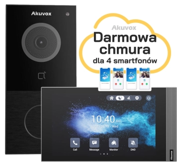 E12W+S563W Wideodomofon IP Wi-Fi, zestaw jednorodzinny Akuvox