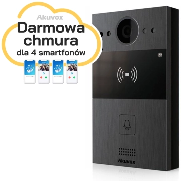 AKUVOX R20A Black Panel zewnętrzny jednorodzinny, wideodomofon IP