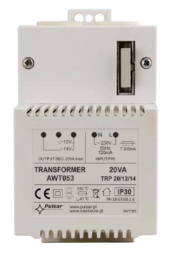 AWT053 PULSAR Transformator TRP 20VA/12V/14V