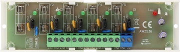AWZ536 PULSAR Moduł bezpiecznikowy LB5/5x0,5A/2,5/AW