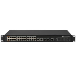 BCS-L-SP2402G-2SFP-M(2) BCS Switch zarządzalny 24x PoE, 2x RJ45, 2x SFP Gigabit