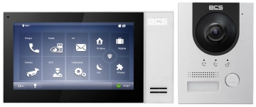BCS-MON7400W-S + BCS-PAN1703S-S + BCS-B-SP0402 Wideodomofon IP, zestaw jednorodzinny