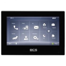BCS-MON7700B-S Monitor wideodomofonowy IP BCS, czarny
