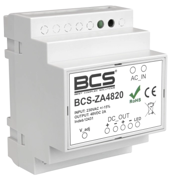 BCS-ZA4820 Zasilacz impulsowy 48VDC 2A BCS