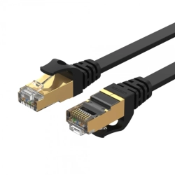 C1897BK-20M UNITEK Przewód patchcord UTP płaski kat. 7, 20 metrów