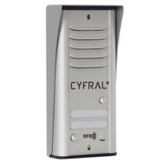 R2 COSMO CYFRAL Kaseta domofonu dwurodzinna z czytnikiem RFID, srebrna