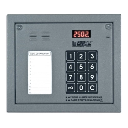 CP-2502NR LASKOMEX Panel zewnętrzny z listą lokatorów i czytnikiem RFID
