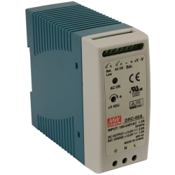 DRC-60A Mean Well Zasilacz buforowy na szynę DIN 13.8V 2.8A 1.5A 60W