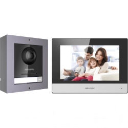 HIKVISION Zestaw wideodomofonowy IP jednorodzinny PoE