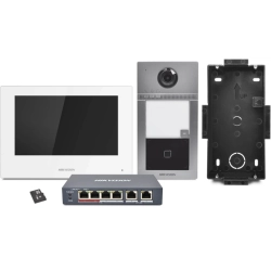 KIS-604 1-Villa W (F) HIKVISION Zestaw wideodomofonowy IP