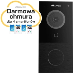 AKUVOX E12W Panel zewnętrzny jednorodzinny, wideodomofon IP, czarny