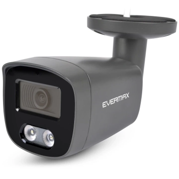 EVERMAX EVX-IP8B01-IRW-Ai-G Kamera IP tubowa grafitowa 8Mpx 2.8mm IR 40m AI IP67 mikrofon