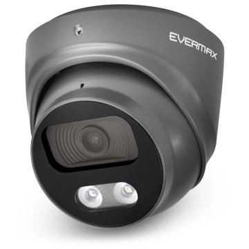 EVERMAX EVX-IP8D01-IRW-Ai-G Kamera IP kopułkowa grafitowa 8Mpx 2.8mm IR 40m AI IP67 mikrofon