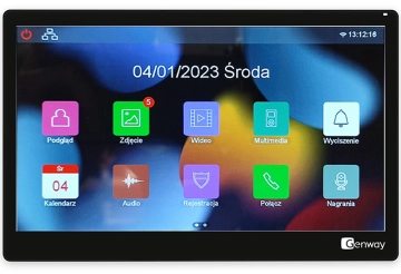 F-V14-2W-BL Genway Monitor do wideodomofonu, dotykowy 10 cali