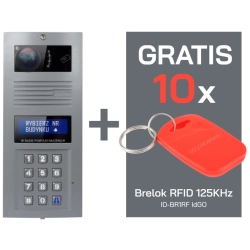 OP-SL255RC HR P Optima ELFON SLAVE Panel wideodomofonu 700 linii z czytnikiem RFID, popiel